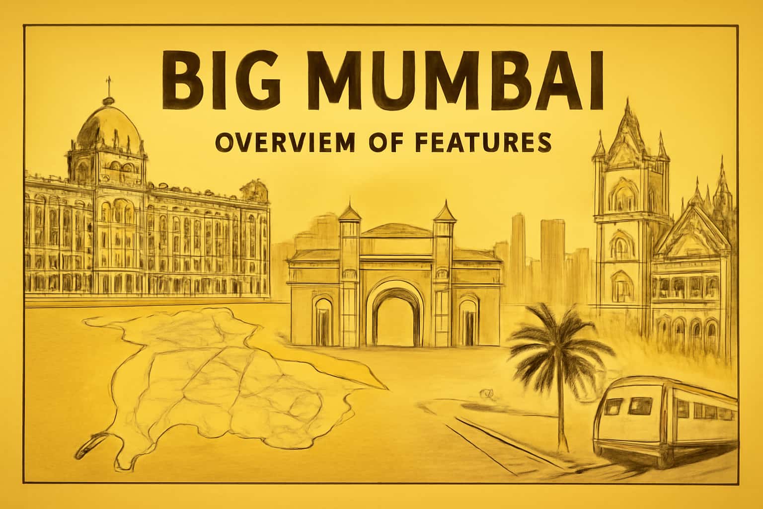 A futuristic representation of Big Mumbai features showcasing integrated technology.