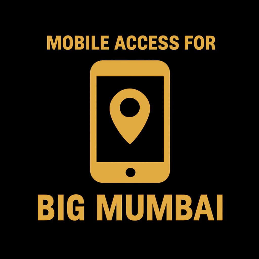 A simple badge representing Mobile Access for Big Mumbai.