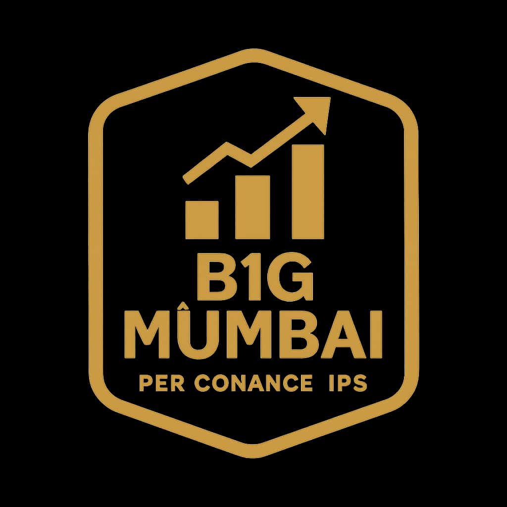 A professional badge icon for Performance Tips for Big Mumbai emphasizing guidance and assistance.