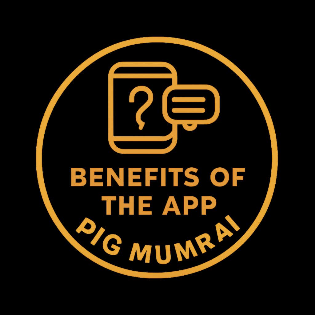 A badge design representing the Big Mumbai App benefits.