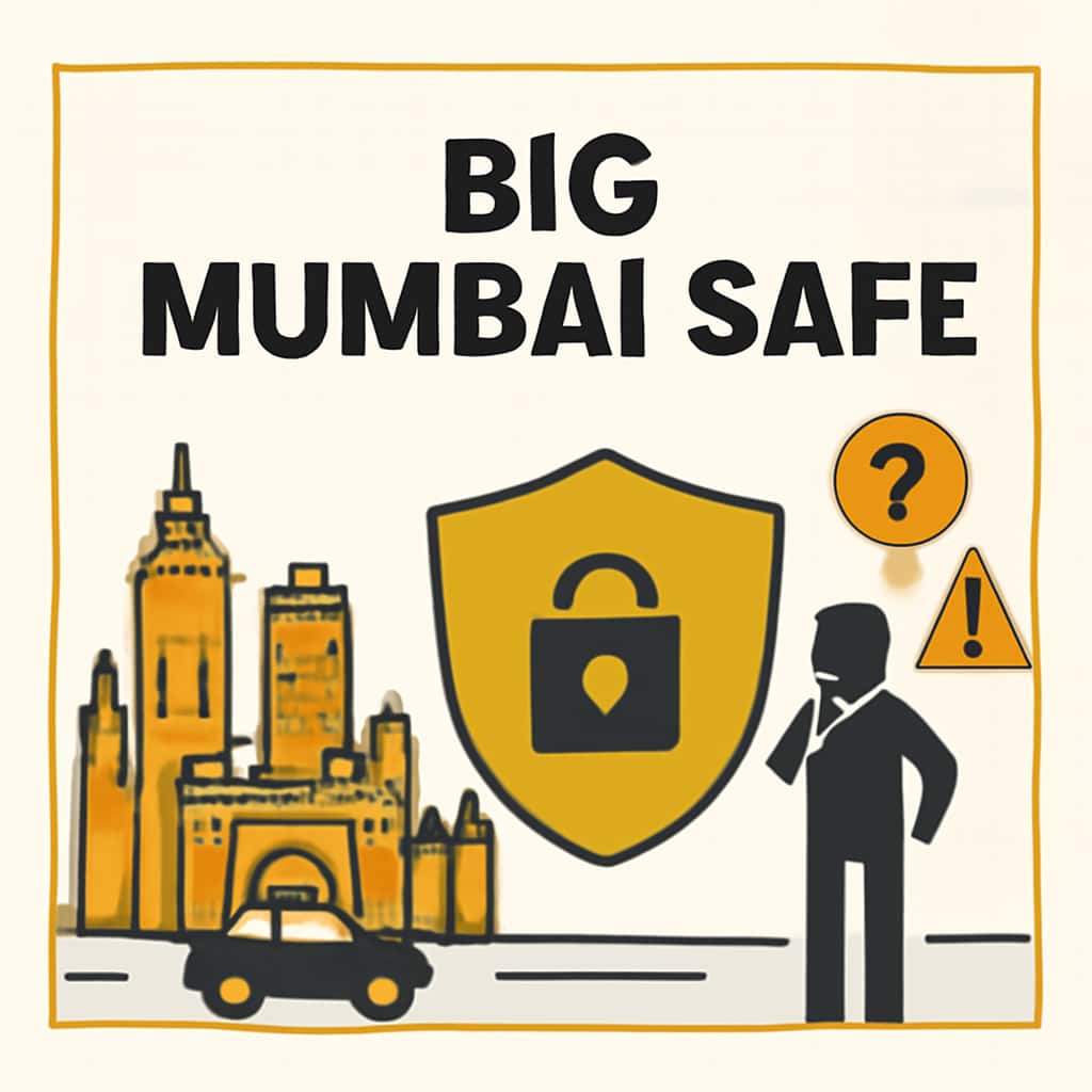 An educational diagram illustrating safety measures in Big Mumbai.
