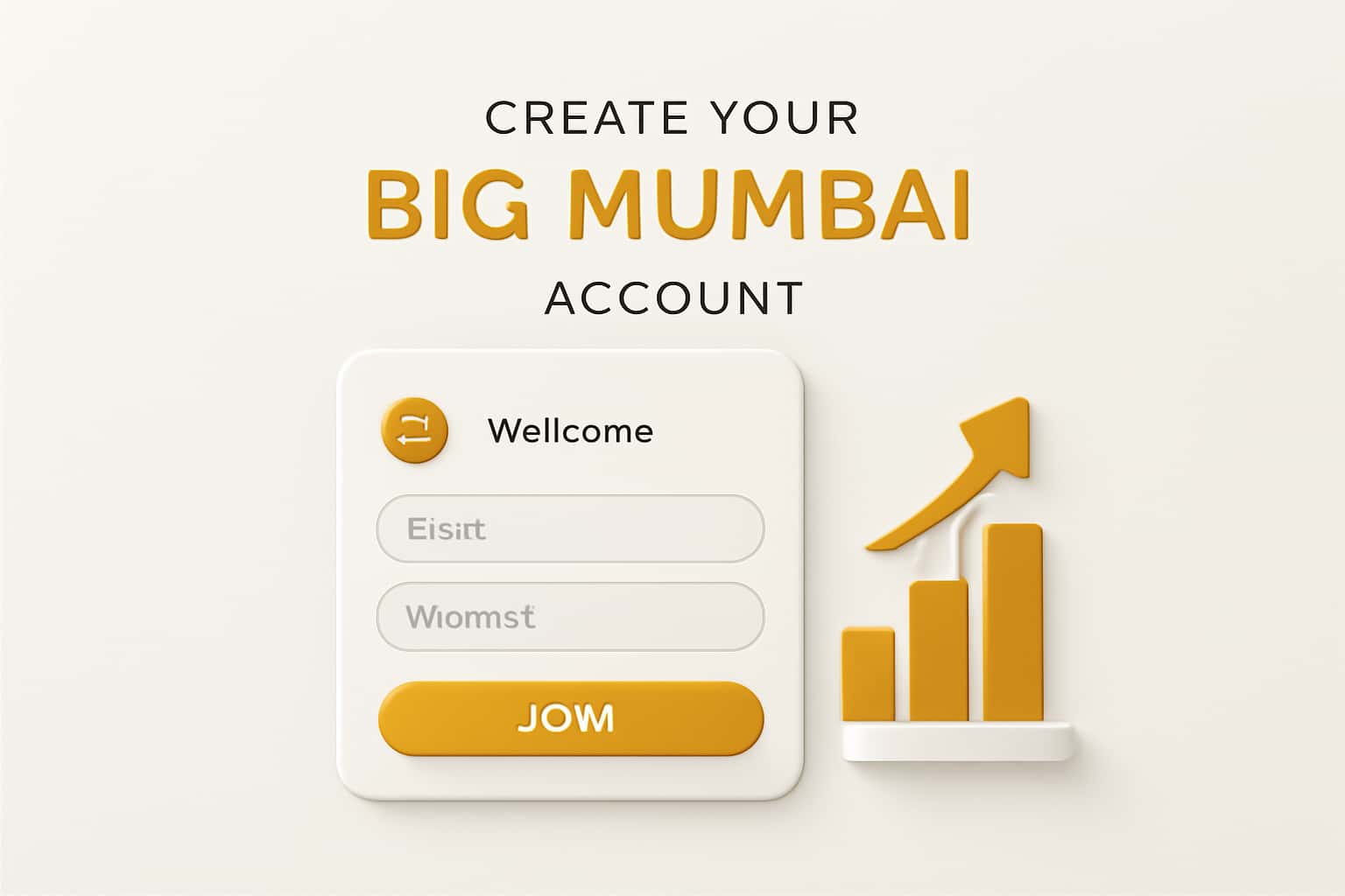 Create Your Big Mumbai Account Interface