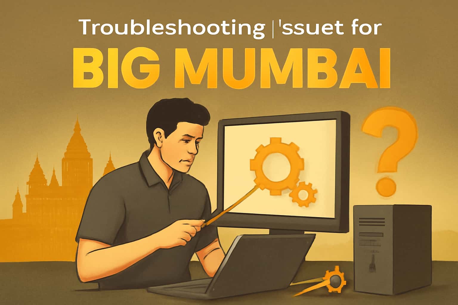 An informative visual representation of troubleshooting issues related to Big Mumbai.